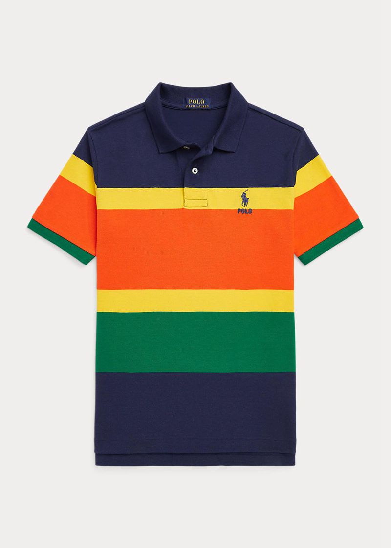 Poleras Polo Ralph Lauren Niño 6-14 Años Striped Cotton Mesh Chile Multicolor LUQIC-2934